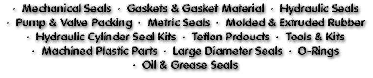 Seals · Gaskets · Metric · Oil · Hydraulic